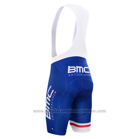 2015 Abbigliamento Ciclismo BMC Campione Stati Uniti Blu Manica Corta e Salopette